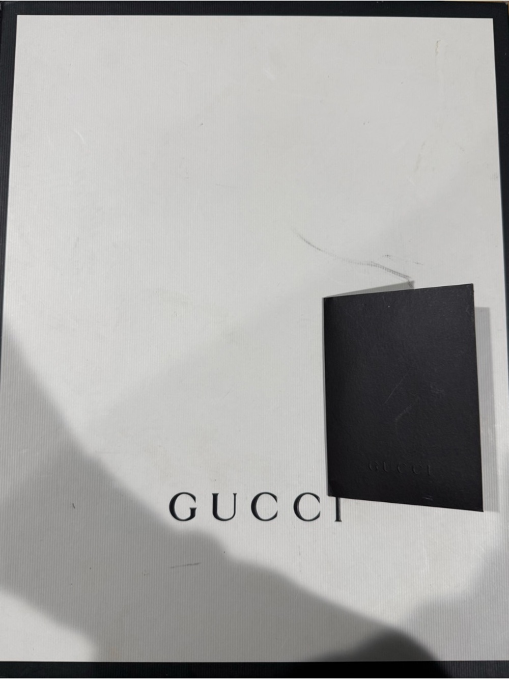 Gucci White High-Top Sneakers with Red & Green Web and Crystal Buckle - Picture 10 of 12